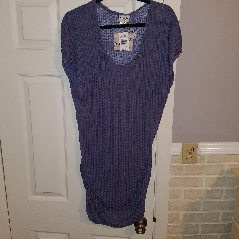 Purple swim cover-up